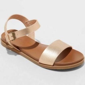 Universal Thread Nyla Ankle Strap Sandals in Rose Gold.  Size 7